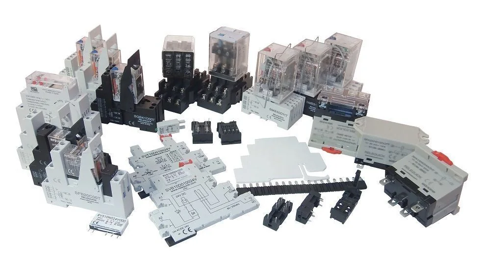 Relés y bases de la serie T